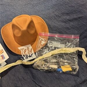 Brand new complete pyrography cowboy hat kit